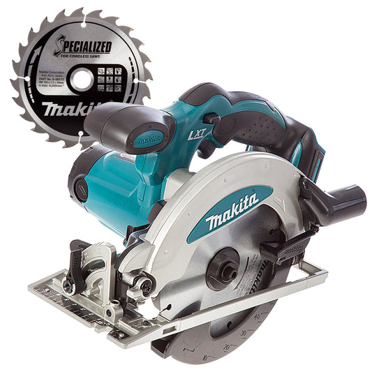 Makita DSS610Z 18V LXT 165mm Cordless Circular Saw with 24T Saw Blade - MonkeyTools