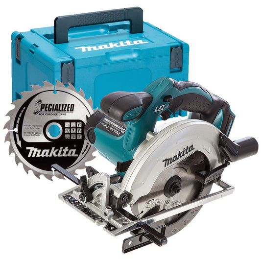 Makita DSS611Z 18V LXT 165mm Circular Saw with Type-3 Makpac Case & 24T Blade - MonkeyTools