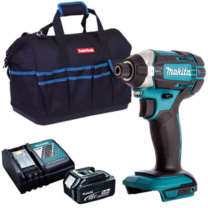 Makita DTD152Z 18V Cordless Impact Driver with 1 x 5.0Ah Battery Charger & Tool Bag - MonkeyTools