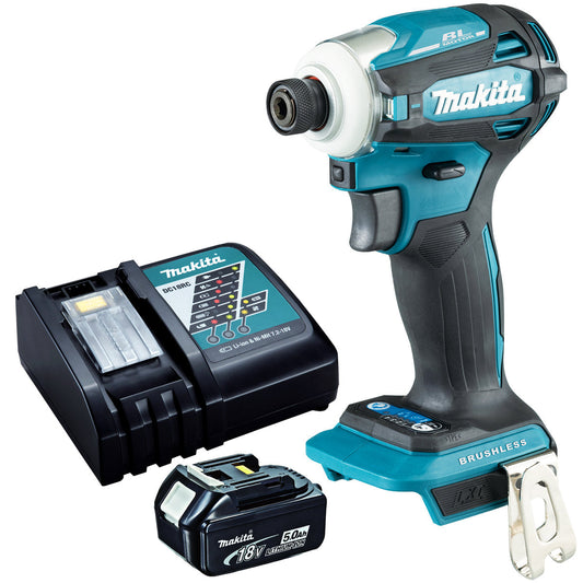 Makita DTD172Z 18V Brushless Impact Driver With 1 x 5.0Ah Battery & Charger - MonkeyTools