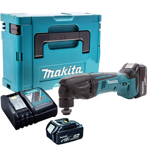 Makita DTM50Z 18V Oscillating Multi Tool Cutter with 2 x 5.0Ah Batteries & Charger in Case - MonkeyTools