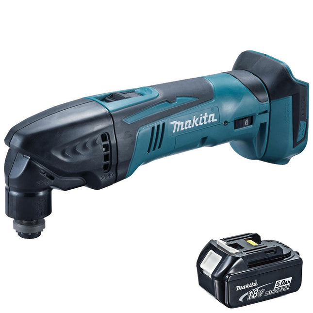 Makita DTM50Z 18V Oscillating Multitool Cutter With 1 x 5.0Ah Battery - MonkeyTools