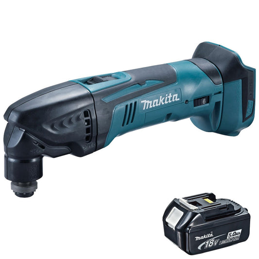 Makita DTM50Z 18V Oscillating Multitool Cutter With 1 x 5.0Ah Battery - MonkeyTools