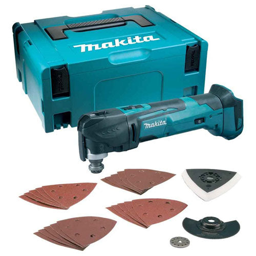 Makita DTM51ZJX7 18V Oscillating Multi Tool Cutter With 2 x 5.0Ah Batteries & Charger In Case - MonkeyTools
