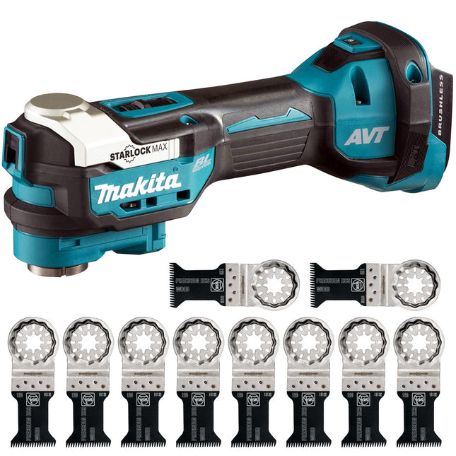 Makita DTM52Z 18V Brushless Multi Tool With E-Cut Precision Saw Blade Pack of 10 - MonkeyTools