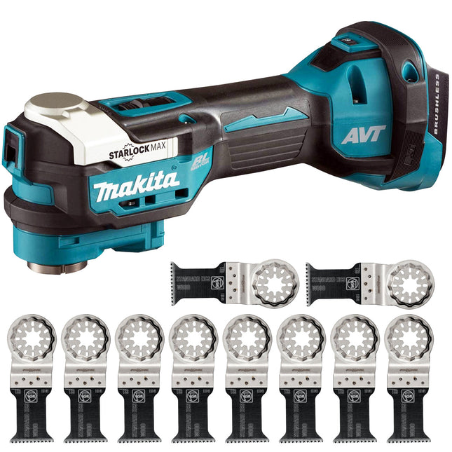 Makita DTM52Z 18V Brushless Multi Tool With E-Cut Standard Saw Blade Pack of 10 - MonkeyTools