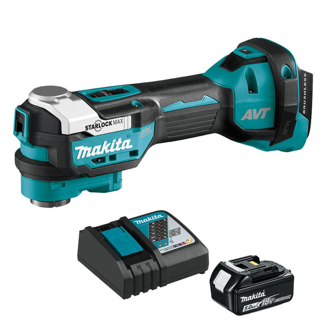 Makita DTM52Z 18V Brushless Oscillating Multi Tool 1 x 5.0Ah Battery & Charger - MonkeyTools