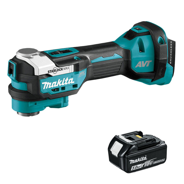 Makita DTM52Z 18V LXT Brushless Oscillating Multi Tool with 1 x 5.0Ah Battery - MonkeyTools