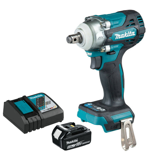 Makita DTW300Z 18V LXT Brushless Impact Wrench with 1 x 5.0Ah Battery & Charger - MonkeyTools