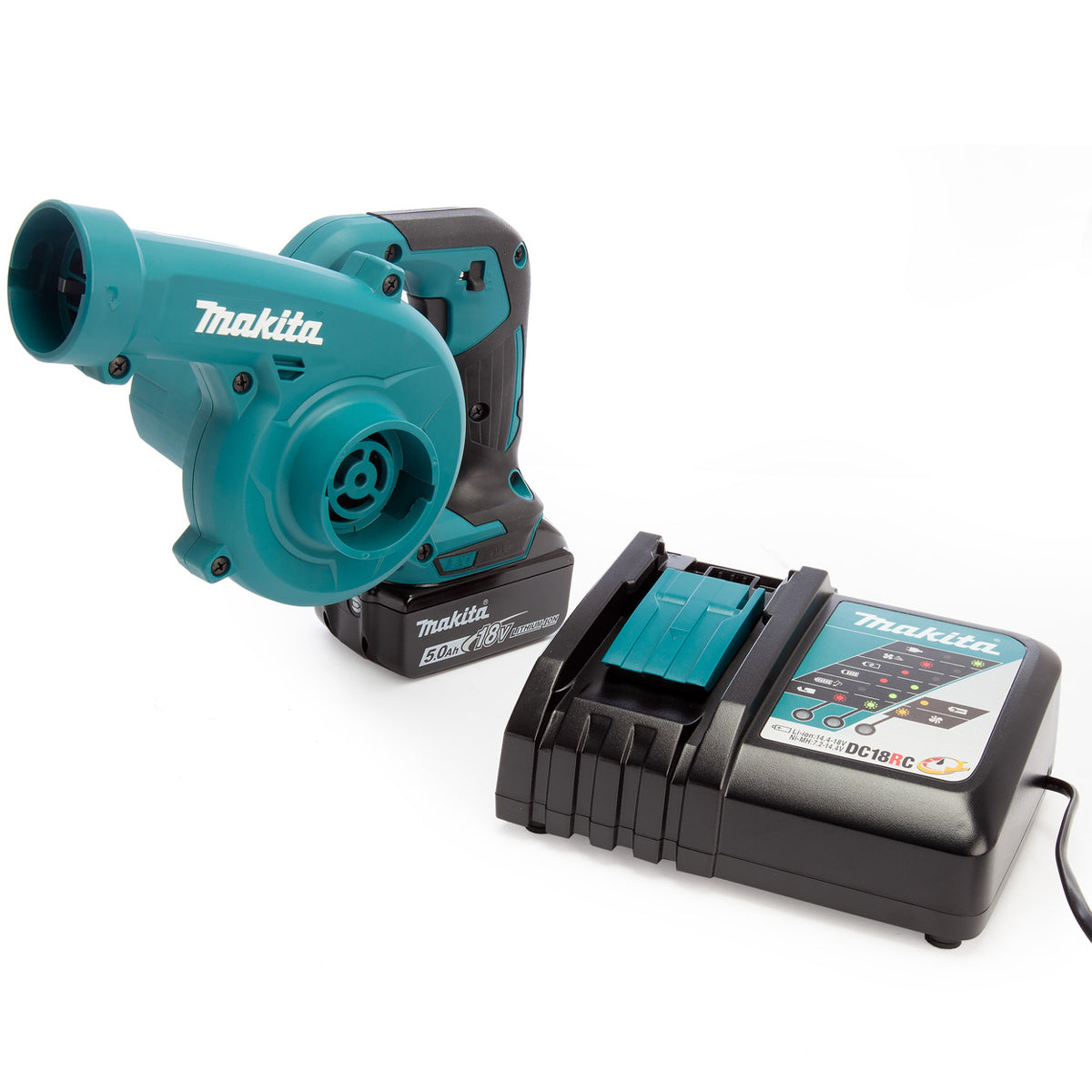 Makita DUB186RT 18V Cordless Leaf Blower with 1 x 5.0Ah Battery & Charger - MonkeyTools