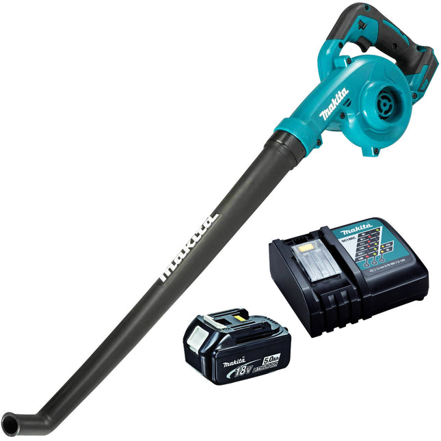Makita DUB186RT 18V Cordless Leaf Blower with 1 x 5.0Ah Battery & Charger - MonkeyTools