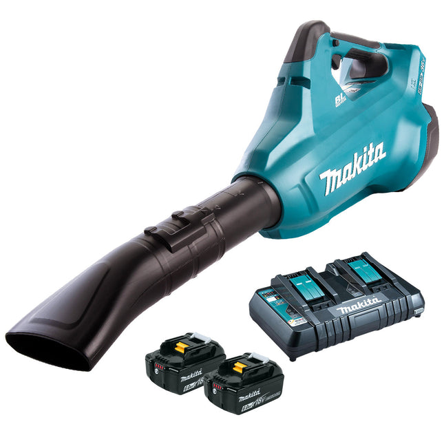 Makita DUB362PG2 36V Brushless Leaf Blower with 2 x 6.0Ah Batteries & Charger - MonkeyTools