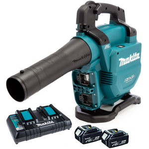 Makita DUB363PT2V 36V Brushless Leaf Blower with 2 x 5.0Ah Batteries & Charger - MonkeyTools