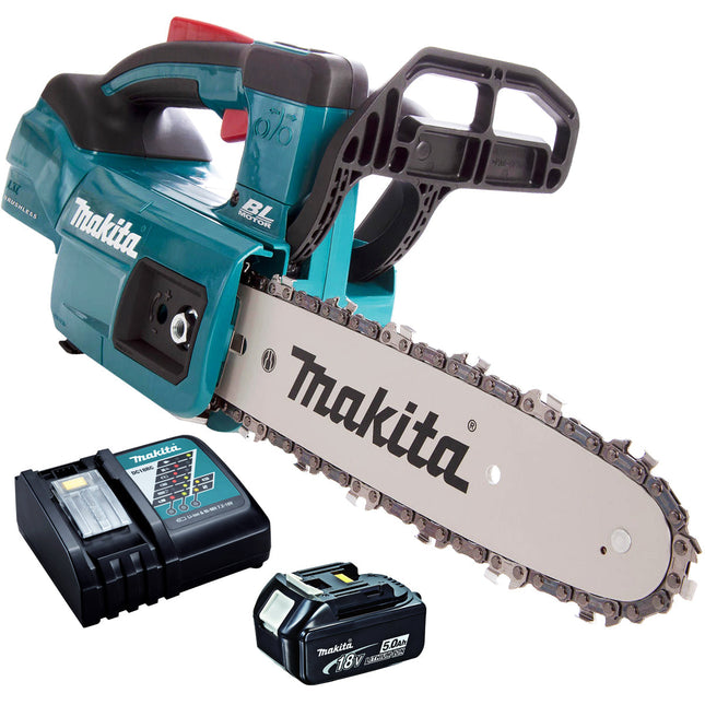 Makita DUC254RT 18V Brushless Chainsaw 25cm with 1 x 5.0Ah Battery & Charger - MonkeyTools