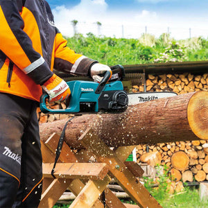 Makita DUC357Z 18V Brushless 350mm Chainsaw With 2 x 5.0Ah Batteries & Charger - MonkeyTools