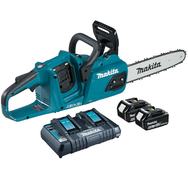 Makita DUC405PG2 36V Brushless Chainsaw 40cm with 2 x 6.0Ah Batteries & Charger - MonkeyTools