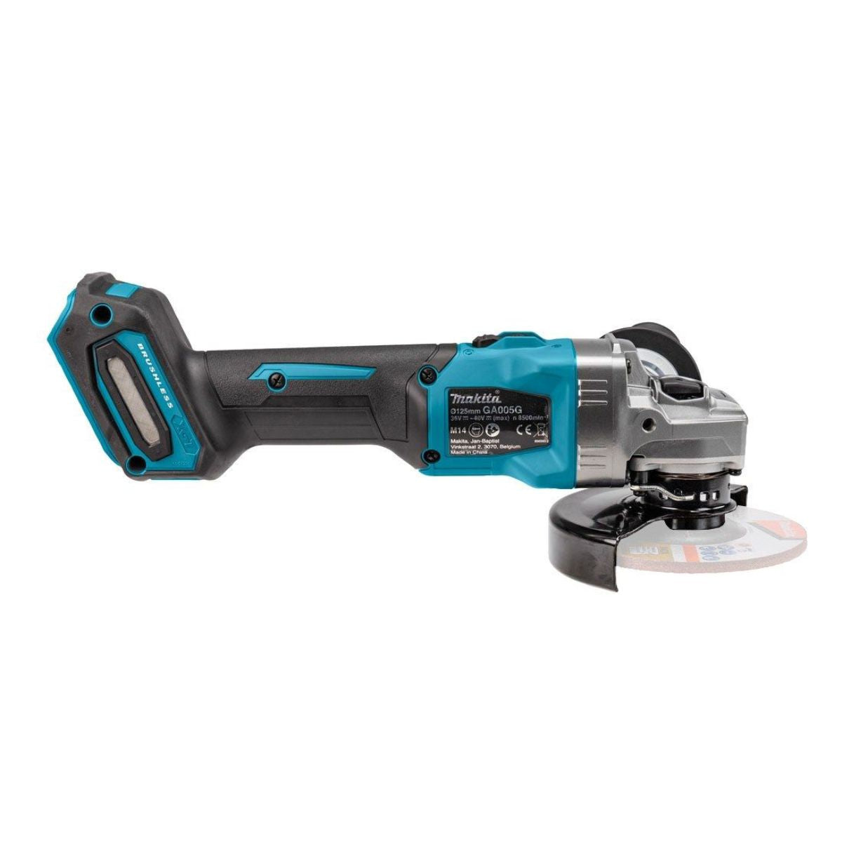 Makita GA005GZ01 40v Max XGT 125mm Brushless Angle Grinder Body Only With Carry Case - MonkeyTools
