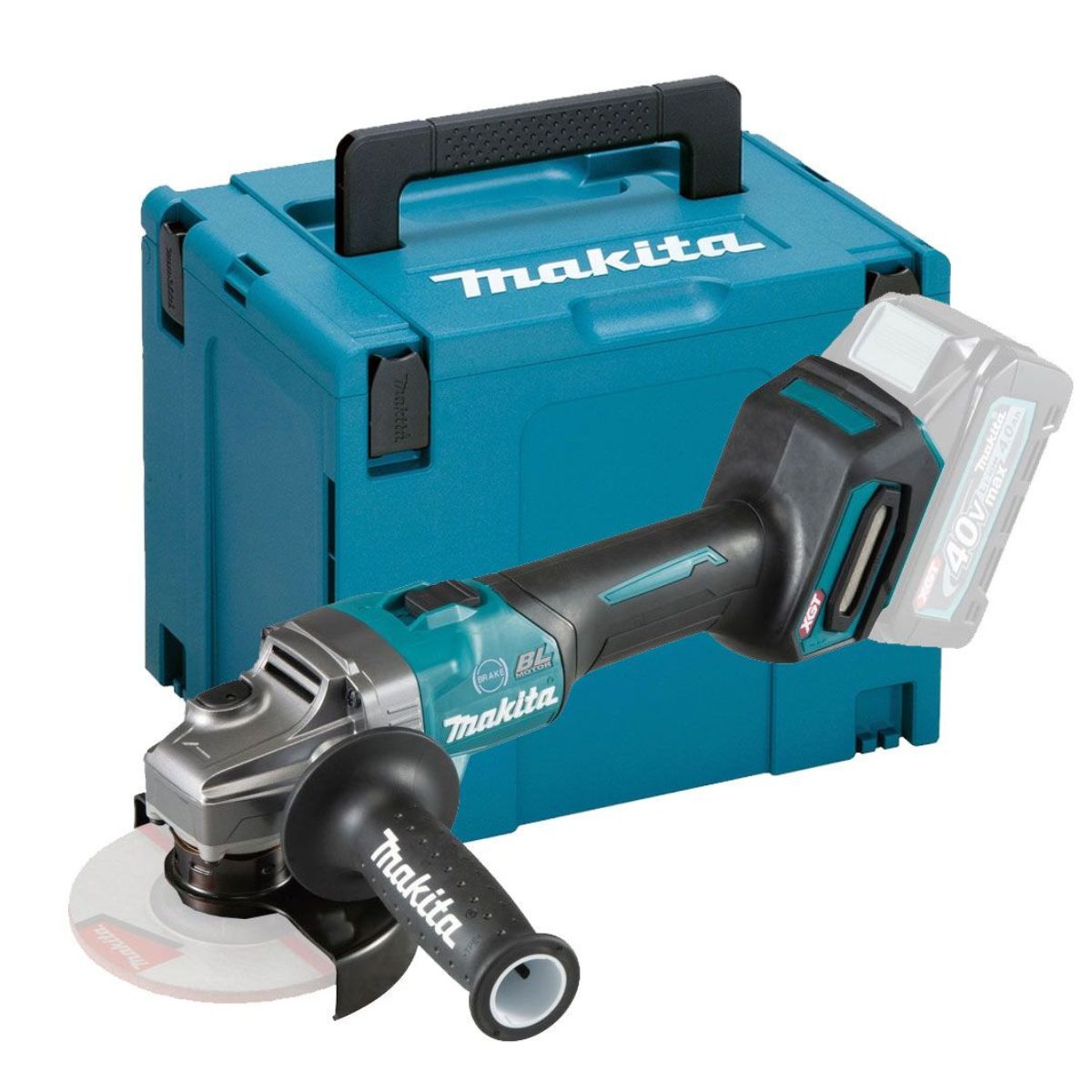 Makita GA005GZ01 40v Max XGT 125mm Brushless Angle Grinder Body Only With Carry Case - MonkeyTools