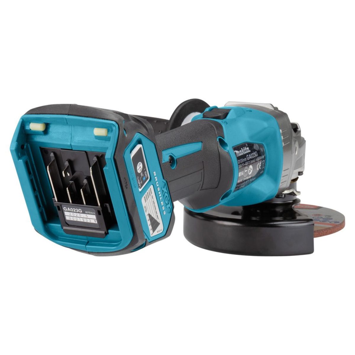 Makita GA023GZ01 40v XGT Max 125mm Brushless Angle Grinder Body Only With Carry Case - MonkeyTools