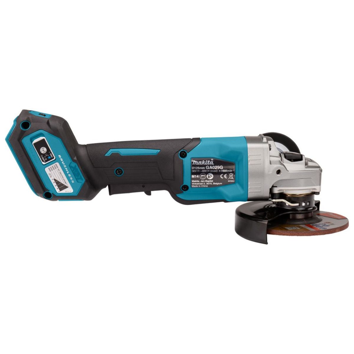 Makita GA029GZ01 40v XGT Max 125mm Brushless Angle Grinder Body Only With Carry Case - MonkeyTools