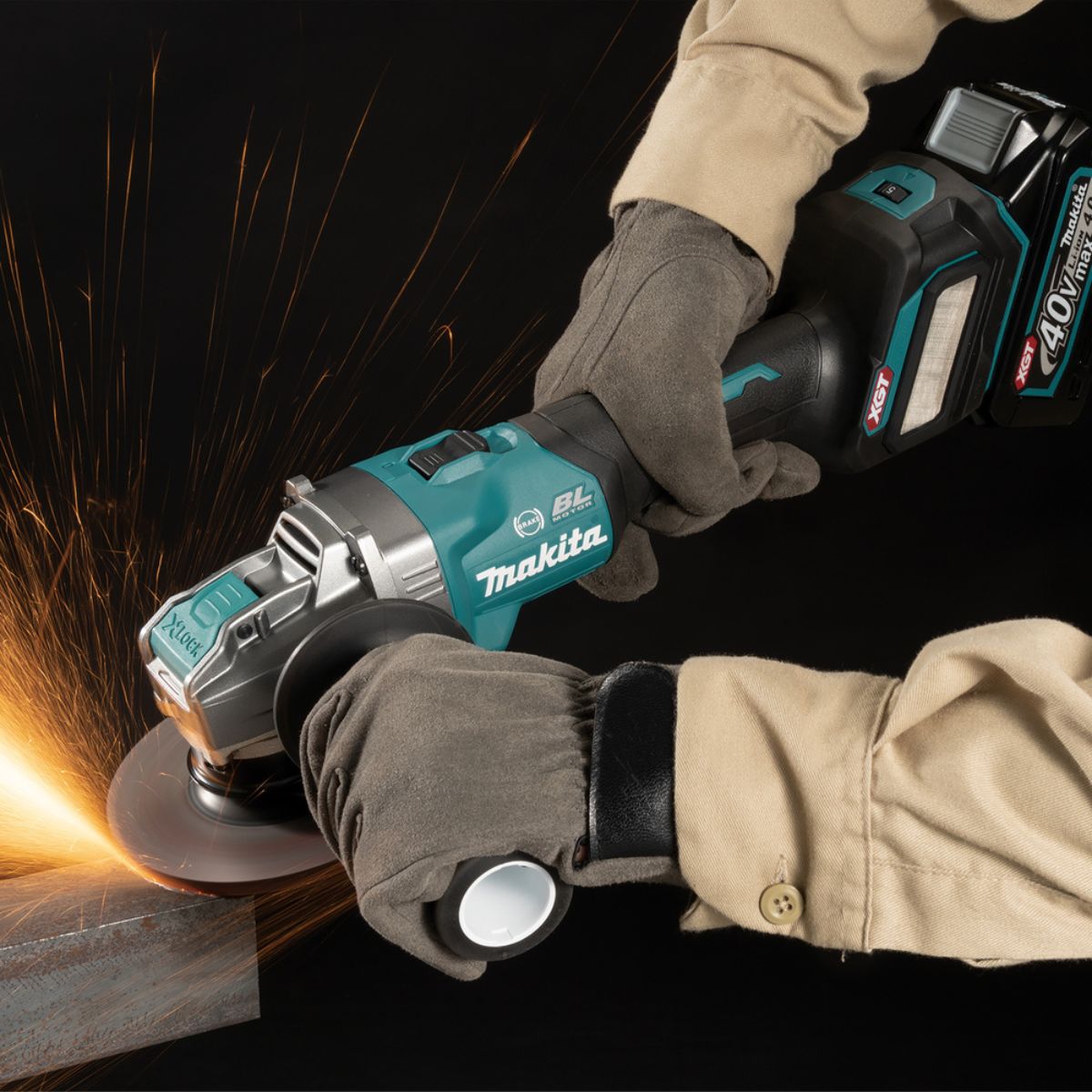 Makita GA041GZ01 40v XGT Max 125mm Brushless Angle Grinder Body Only With Carry Case - MonkeyTools