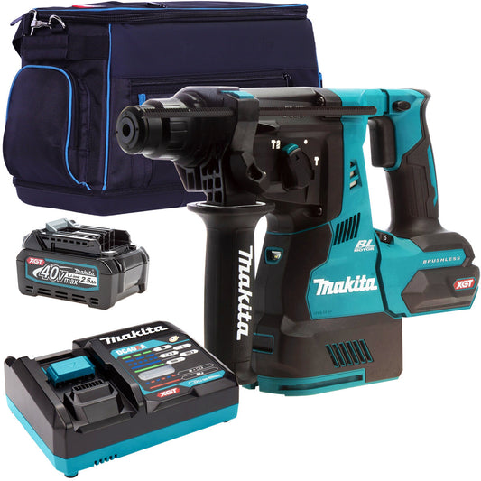 Makita HR003GZ 40V Brushless SDS+ Rotary Hammer Drill With 1 x 2.5Ah Battery Charger & Bag - MonkeyTools