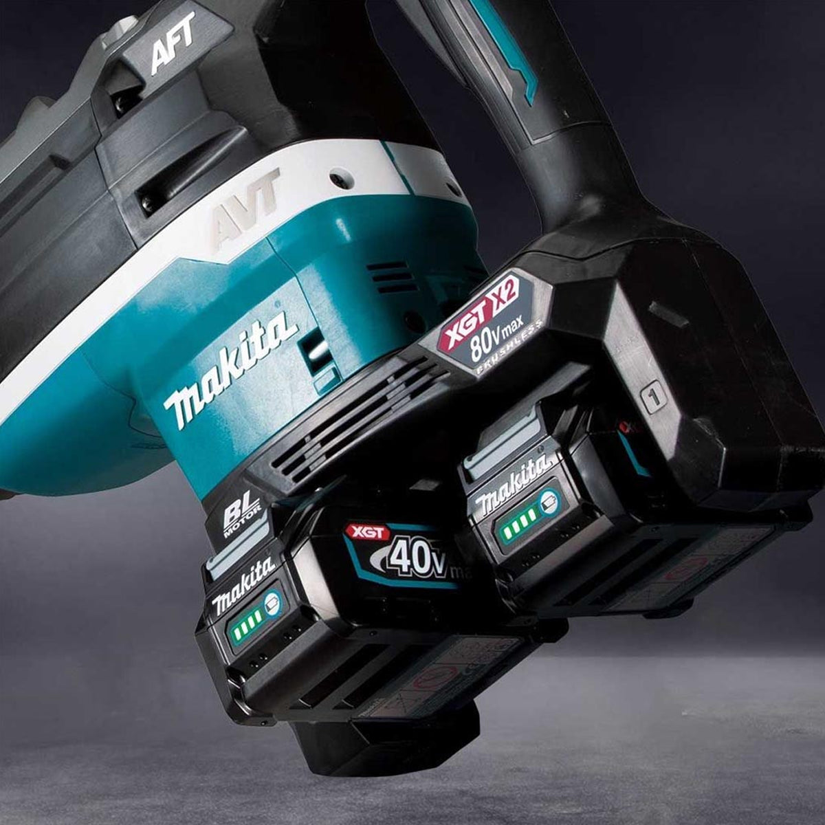 Makita HR006GD203 80V/40V XGT Brushless Demolition Hammer Drill With 2 x 2.5Ah Battery, Charger & Case - MonkeyTools