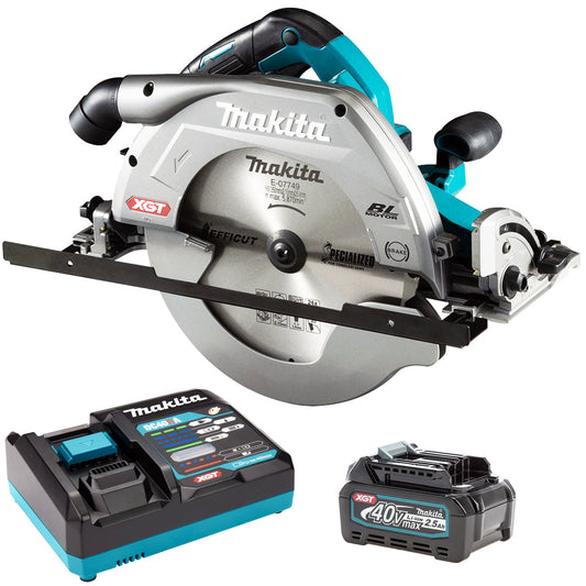 Makita HS011GZ 40V Brushless 270mm Circular Saw With 1 x 2.5Ah Battery & Charger - MonkeyTools