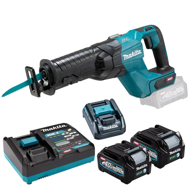 Makita JR001GD202 40V Max XGT Brushless Reciprocating Saw Kit With 2 x 2.5Ah Battery & Charger - MonkeyTools