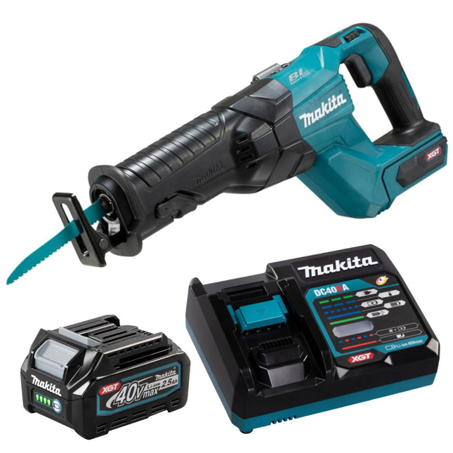 Makita JR001GZ 40V Brushless Reciprocating Saw With 1 x 2.5Ah Battery & Charger - MonkeyTools