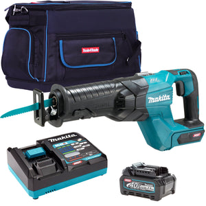 Makita JR001GZ 40V Brushless Reciprocating Saw With 1 x 2.5Ah Battery Charger & Bag - MonkeyTools