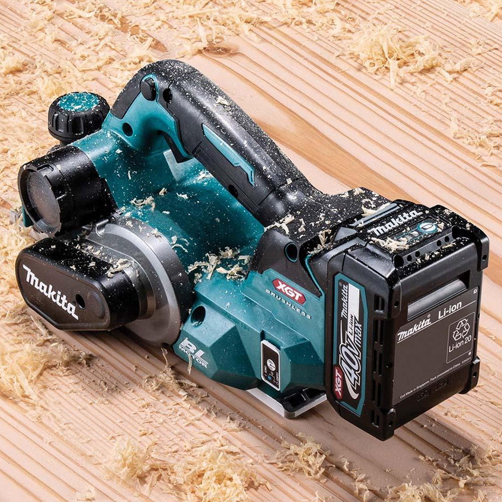 Makita KP001GZ 40V 82mm Brushless Planer With 1 x 2.5Ah Battery & Charger - MonkeyTools