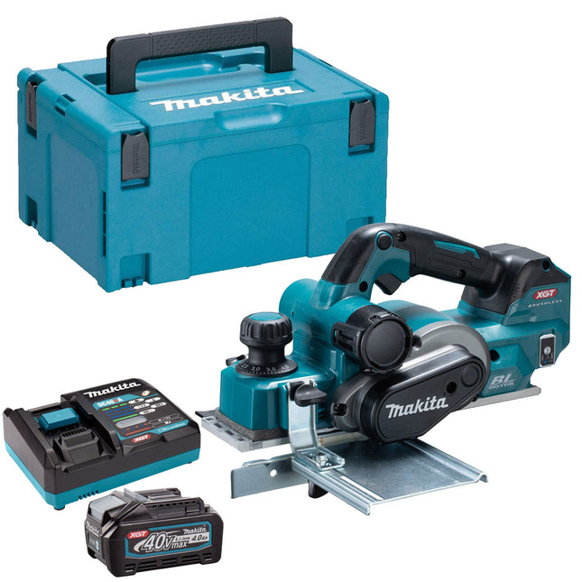 Makita KP001GZ03 40V XGT 82mm AWS Brushless Planer With 1 x 2.5Ah Battery & Charger - MonkeyTools