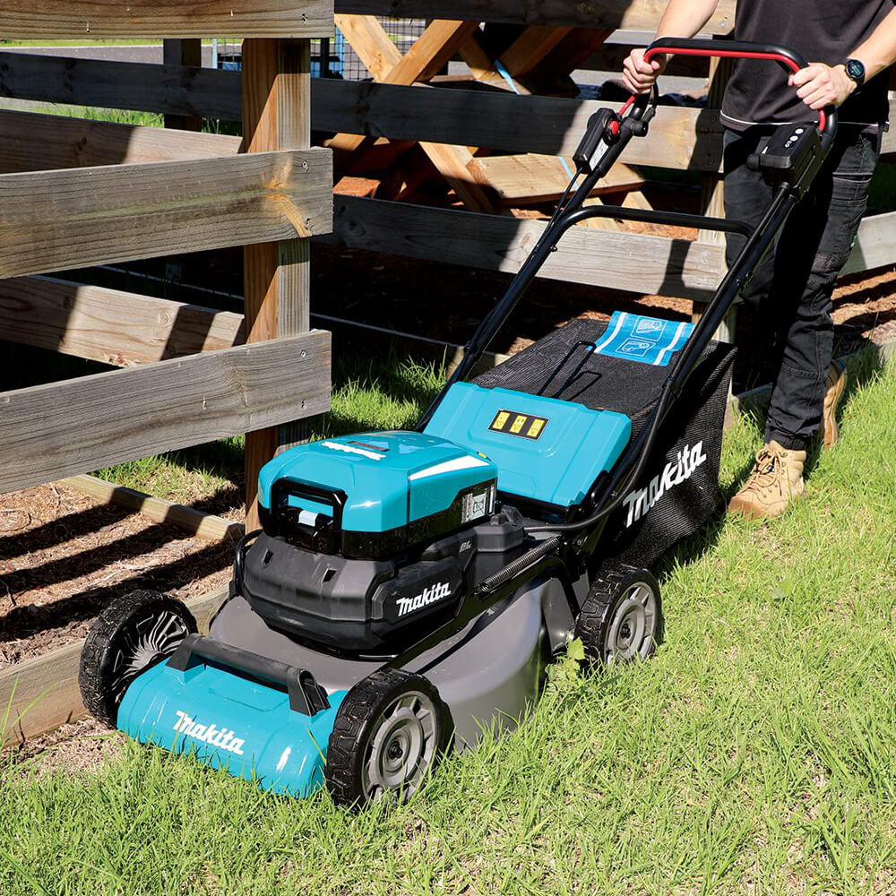 Makita LM001CX3 36V Brushless Lawn Mower With Portable 33.5Ah Back Pack Battery ( LM001CZ + PDC1200A02 ) - MonkeyTools