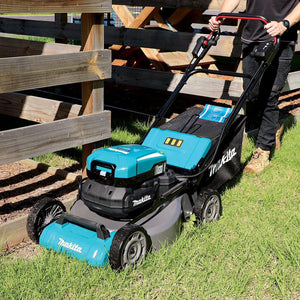 Makita LM001CX3 36V Brushless Lawn Mower With Portable 33.5Ah Back Pack Battery ( LM001CZ + PDC1200A02 ) - MonkeyTools