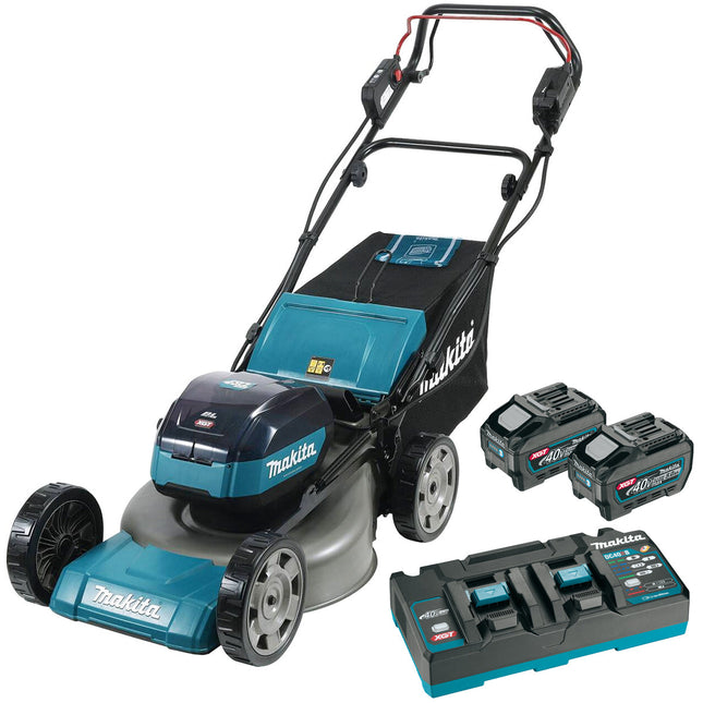 Makita LM001GT204 40Vmax XGT Brushless Lawnmower with 2 x 5.0Ah Battery & Charger - MonkeyTools