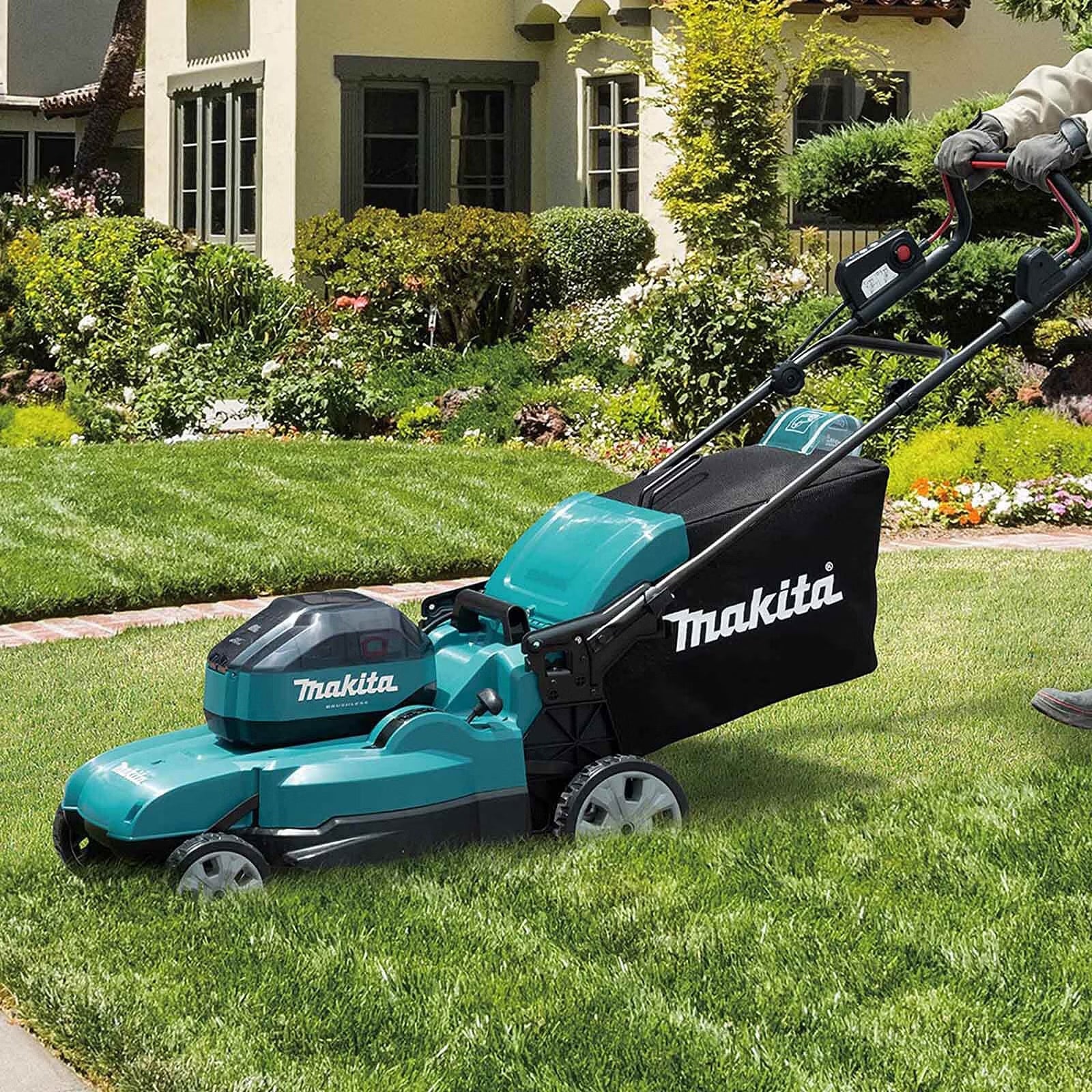 Makita LM002JM101 64Vmax 53cm Brushless Lawn Mower With 1 x BL6440 4.0Ah Battery & DC64WA Charger - MonkeyTools