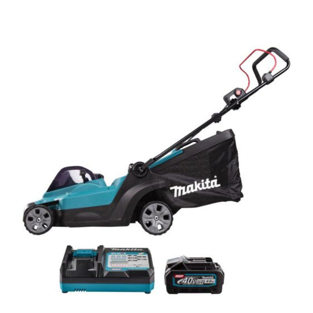 Makita LM004GM103 40Vmax XGT Brushless 430mm (17") Lawn Mower With 1 x 4.0Ah Battery & Charger - MonkeyTools