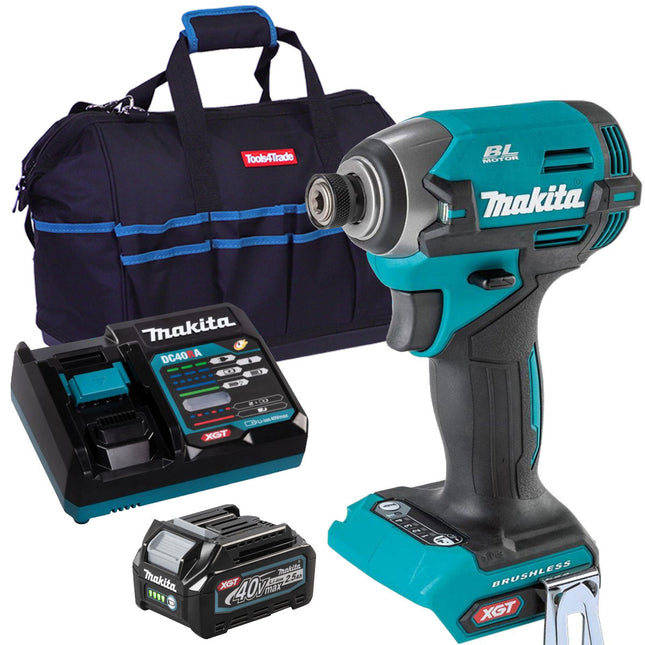 Makita TD003GZ 40V Brushless Impact Driver With 1 x 2.5Ah Battery Charger & Bag - MonkeyTools