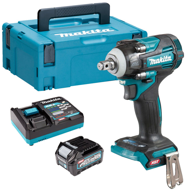 Makita TW004GZ01 40V Brushless 1/2" Impact Wrench with 1 x 2.5Ah Battery Charger & Case - MonkeyTools
