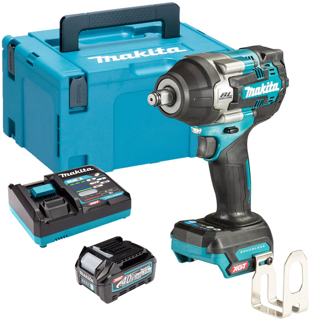 Makita TW008GZ01 40V Brushless 1/2" Impact Wrench with 1 x 2.5Ah Battery Charger & Case - MonkeyTools