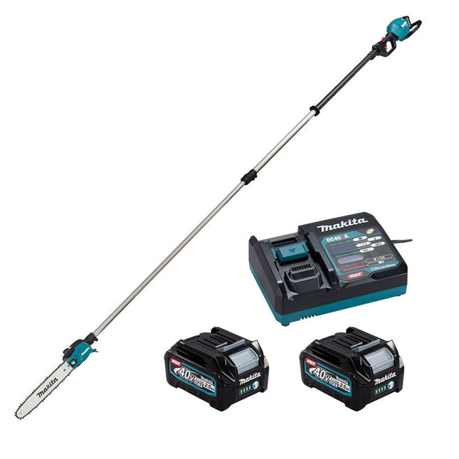 Makita UA004GD203 40V XGT Brushless Telescopic Pole Saw with 2 x 2.5Ah Battery and Charger - MonkeyTools