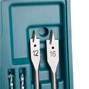 Makita 100 Piece Drill Bit Holesaw Masonry HSS Drill Socket Flat Bit Set + Case - MonkeyTools