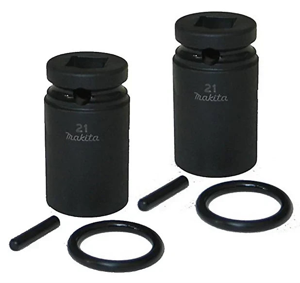 Makita 134833-2 1/2" 21mm Impact Socket 52mm Long Retaining Pin/O-ring - MonkeyTools