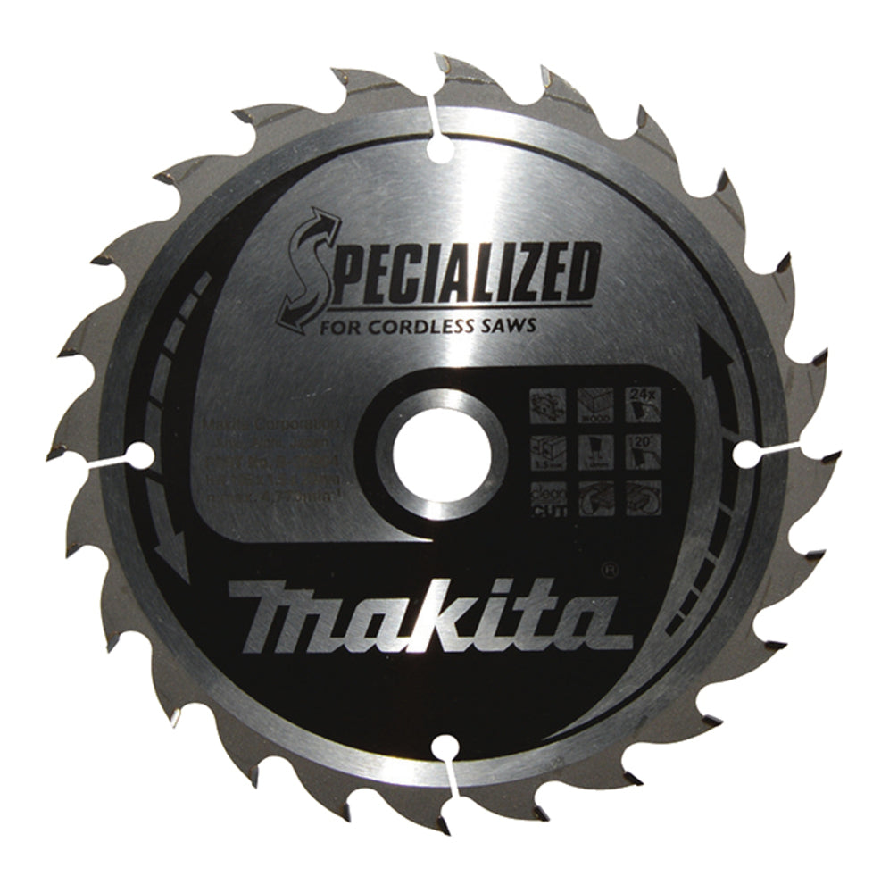 Makita 165mm 24T Wood Specialized Circular Saw Blade B-32904 - MonkeyTools