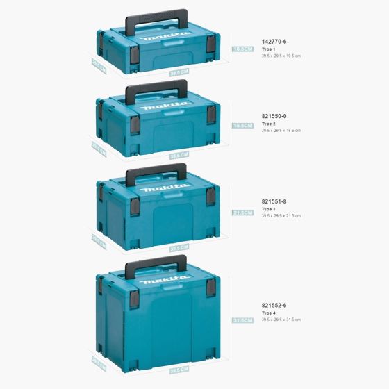 MAKITA 821550-0 MAKPAC CONNECTOR STACKING CASE TYPE 2 (NO INLAY) - MonkeyTools