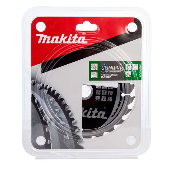 MAKITA B-09167 165MM X 20MM X 24T CIRCULAR SAW BLADE SPECIALIZED - MonkeyTools