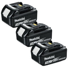 MAKITA BL1830X3 18V LXT 3.0AH LI-ION BATTERY TRIPLE PACK