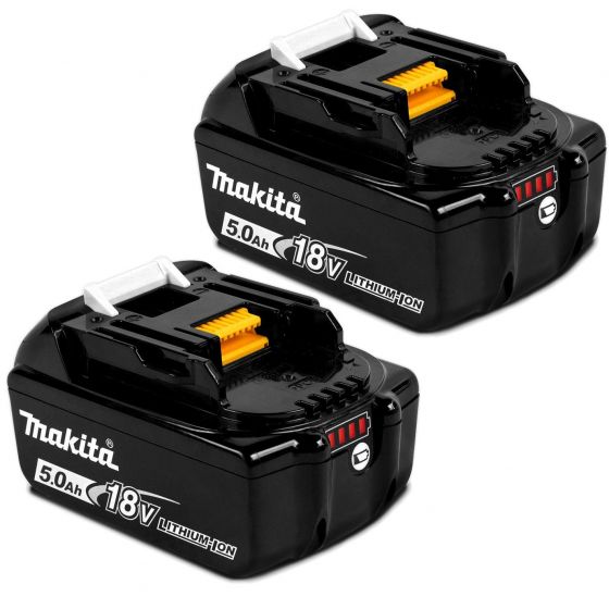 Makita BL1850 2x 18V 5Ah LXT Li-ion Genuine Makstar Battery Twin Pack Long Life - MonkeyTools