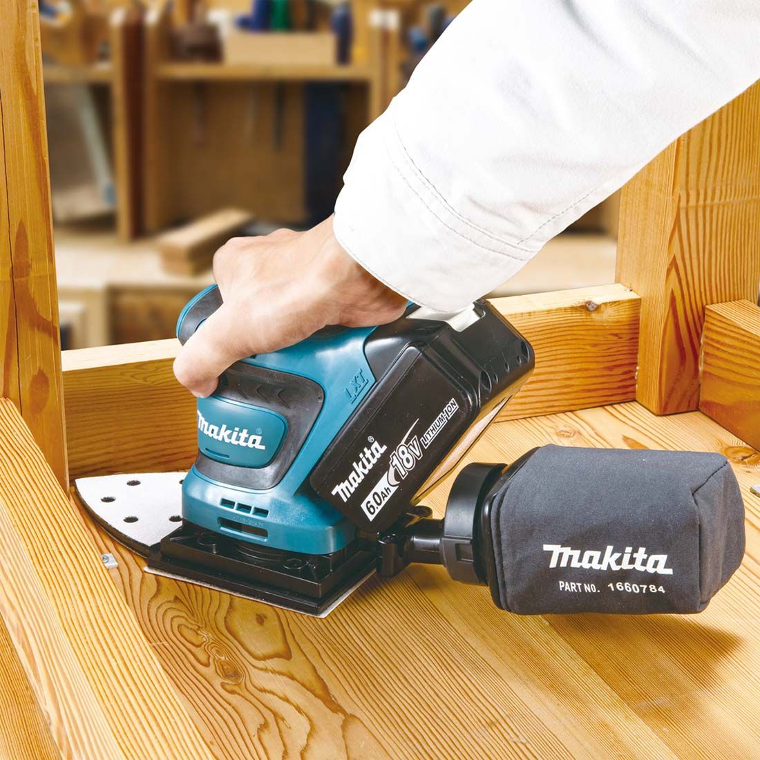 MAKITA DBO480Z 18V LXT 1/4 SHEET CORDLESS FINISHING SANDER BODY ONLY - MonkeyTools